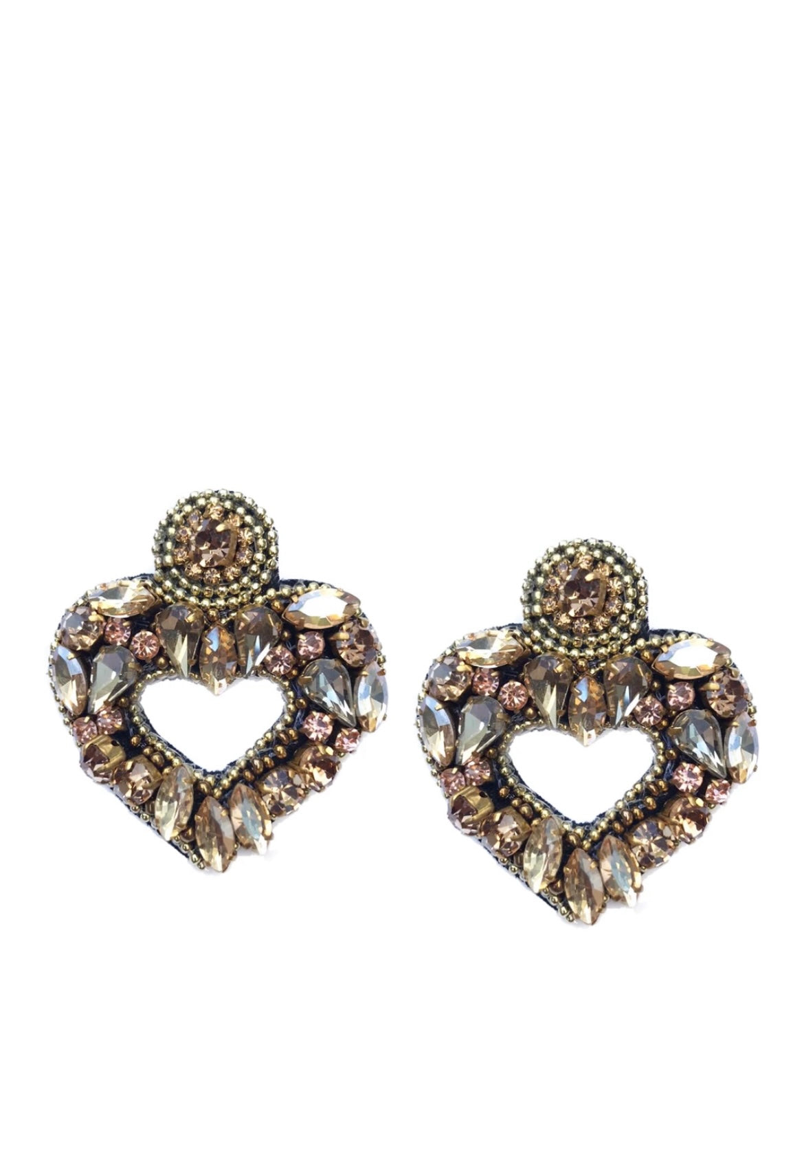 Crystal heart Earrings